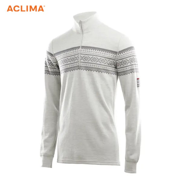 挪威[ACLIMA] DW MARIUS MOCK NECK W/ZIP M / 歐洲製男款美麗諾羊毛快乾衣
