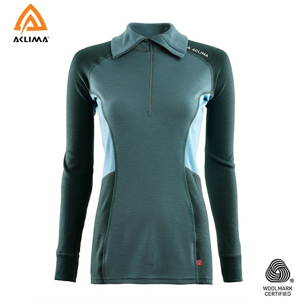 挪威[ACLIMA] WW Polo W / 美麗諾羊毛女款拉鍊翻領長袖上衣 / Polo衫 / 運動上衣 / 冬季保暖服飾