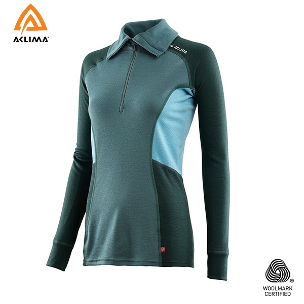 挪威[ACLIMA] WW Polo W / 美麗諾羊毛女款拉鍊翻領長袖上衣 / Polo衫 / 運動上衣 / 冬季保暖服飾