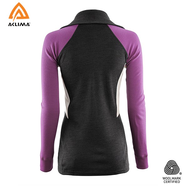 挪威[ACLIMA] WW Polo W / 美麗諾羊毛女款拉鍊翻領長袖上衣 / Polo衫 / 運動上衣 / 冬季保暖服飾