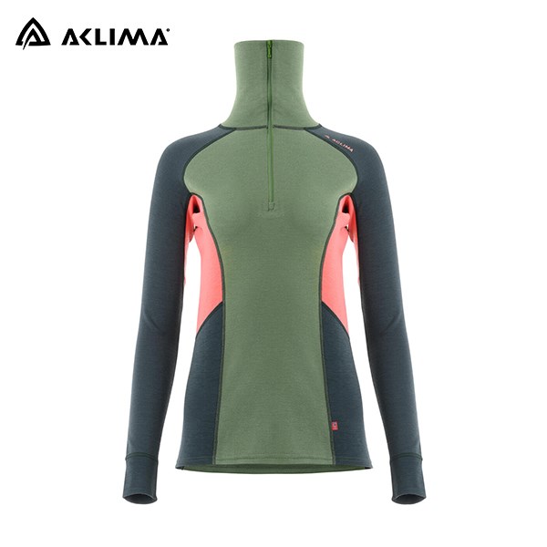 挪威[ACLIMA] WW Polo W / 美麗諾羊毛女款拉鍊翻領長袖上衣 / Polo衫 / 運動上衣 / 冬季保暖服飾