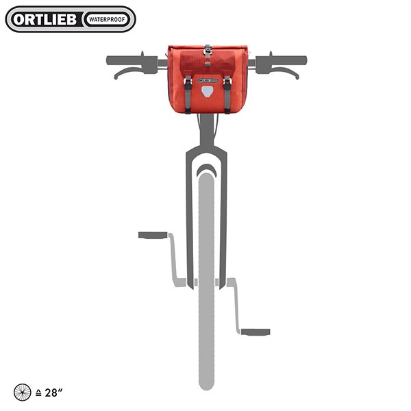 德國[ORTLIEB] Handlebar Pack Plus / 防水自行車車把袋 / 捲口式車把袋 附肩帶 德國製