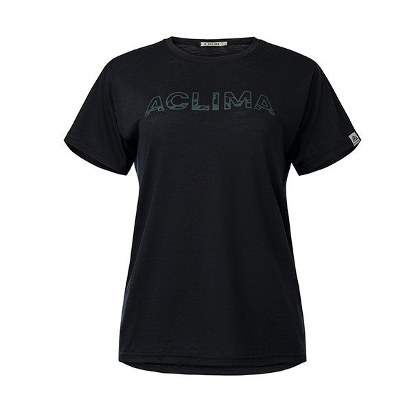 挪威[ACLIMA] LW Classic Tee Logo W / 歐洲製女款美麗諾羊毛輕量LOGO T恤 / 短袖T-Shirt / 快乾排汗吸濕