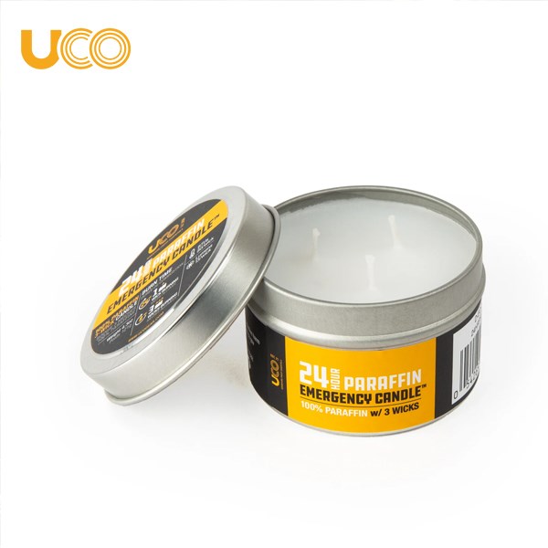 美國【UCO】24HR Paraffin E-Candle 救難石蠟蠟燭 24小時