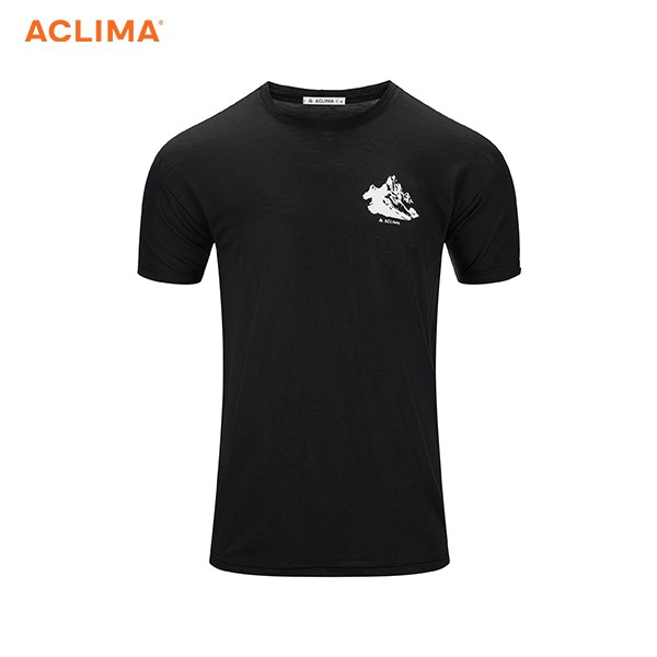 挪威[ACLIMA] LW140 Classic Tee Mountain M 男款輕量山脈T恤 / 透氣排汗 / 抗臭快乾