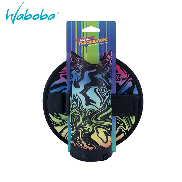 典[WABOBA]Waboba Throwback 黏黏滑翔組(2+1)/黏球靶玩具組/丟球.黏球.魔術貼.魔術氈/戶外露營玩具組/多人遊戲/團康遊戲