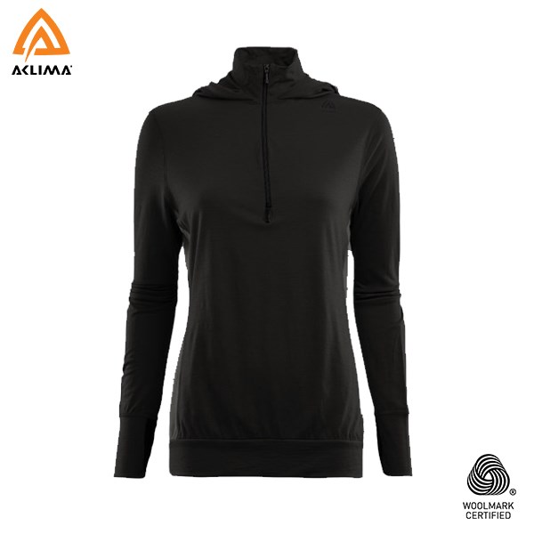 挪威[ACLIMA] LW Reinforced Hoodie W / 歐洲製女款美麗諾羊毛輕量連身帽T