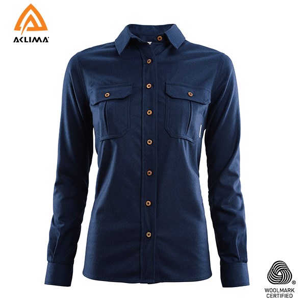 挪威[ACLIMA] LeisureWool Reborn Woolshirt W / 歐洲製女款美麗諾羊毛長袖襯衫