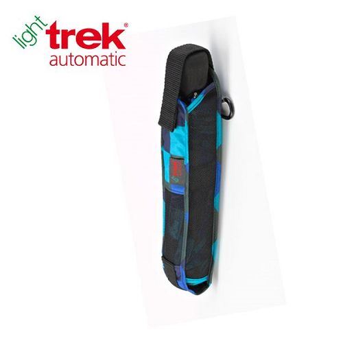 德國[EuroSCHIRM] 德國高級雨傘品牌 LIGHT TREK AUTOMATIC / 高彈性抗鏽自動傘(方格亮藍)