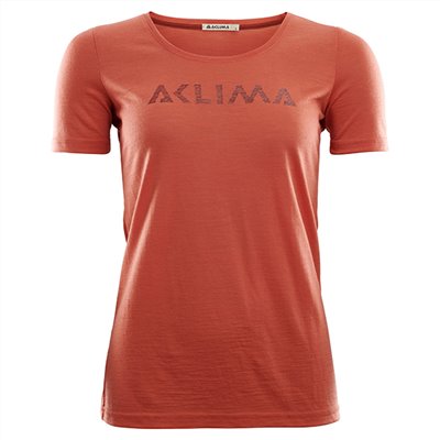 挪威[ACLIMA] LW T-Shirt Round Neck W / 歐洲製女款美麗諾羊毛快乾LOGO T-Shirt
