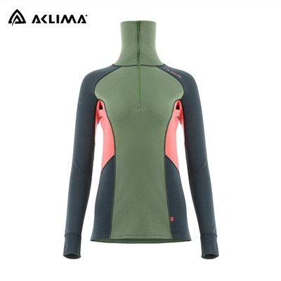 挪威[ACLIMA] WW Polo W / 美麗諾羊毛女款拉鍊翻領長袖上衣 / Polo衫 / 運動上衣 / 冬季保暖服飾