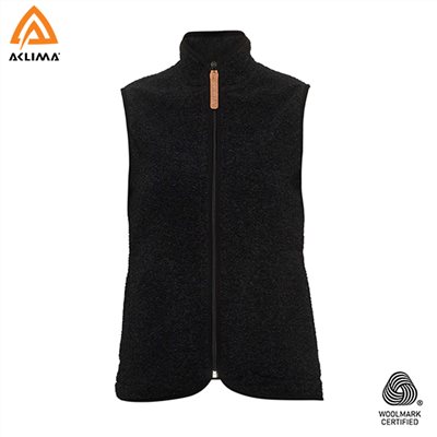 長毛象-挪威[ACLIMA] Reborn Terry Vest W / 歐洲製女款美麗諾羊毛保暖拉鍊背心